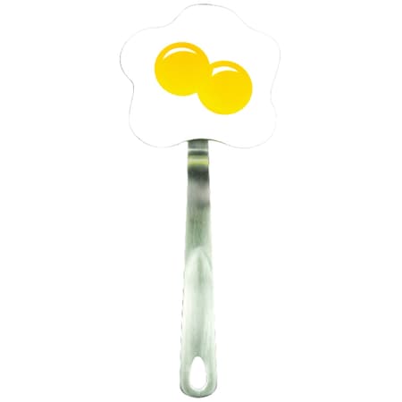 Tovolo Tovolo Spatulart White and Yellow Nylon/Stainless Steel Egg Turner 80-3916